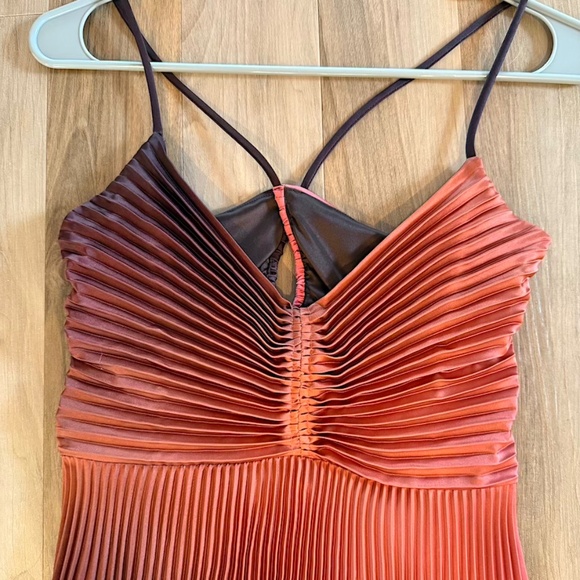 ALC Ariya Accordion Pleated Maxi Dress Ombré Dress - Size 2 (EUC) - Picture 7 of 12